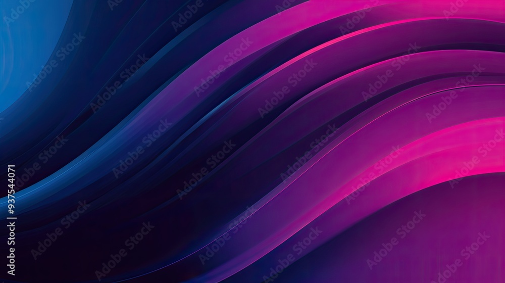Naklejka premium Bold gradient vector with a high-energy shift from cyan to deep purple -