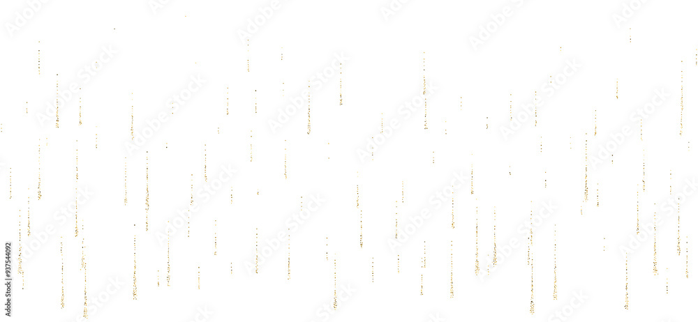 Gold Glowing Sparkling Rain. Falling Meteorite Star Gold Glowing Sparkling Rain. Falling Meteorite Star