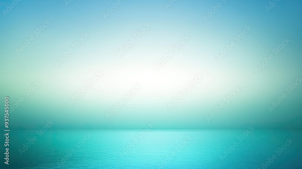 Fototapeta premium Cool gradient vector with a serene transition from blue to aqua green