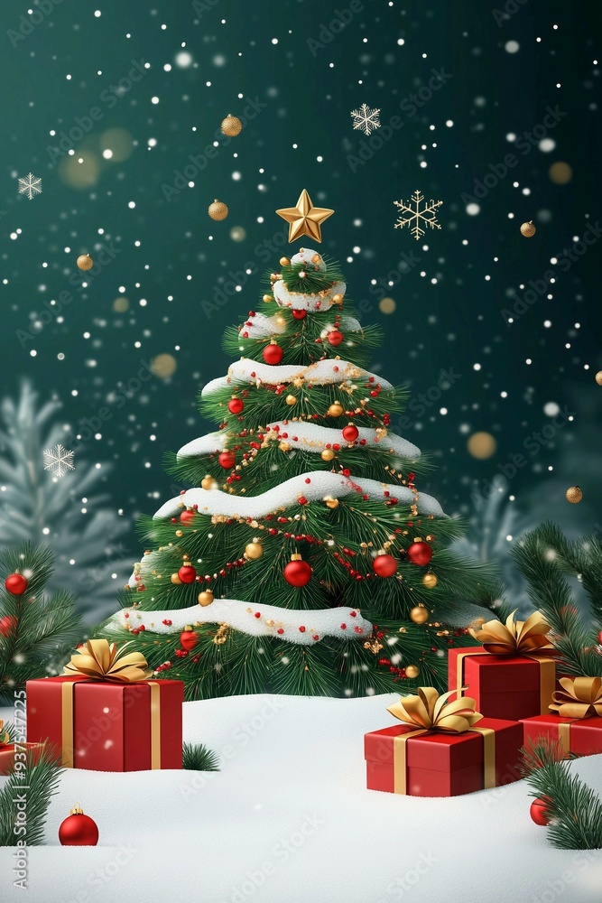 Christmas tree,gifts on background,copy space,banner,golden lights,Christmas holiday,New Year. Christmas tree,gifts on background,copy space,banner,golden lights,Christmas holiday,New Year.