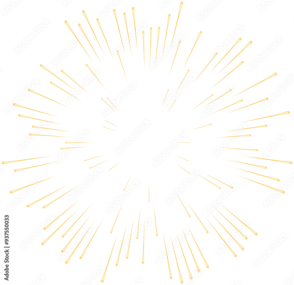 Gold Glowing Transparent Firework. New Year Sparkler Star Gold Glowing Transparent Firework. New Year Sparkler Star