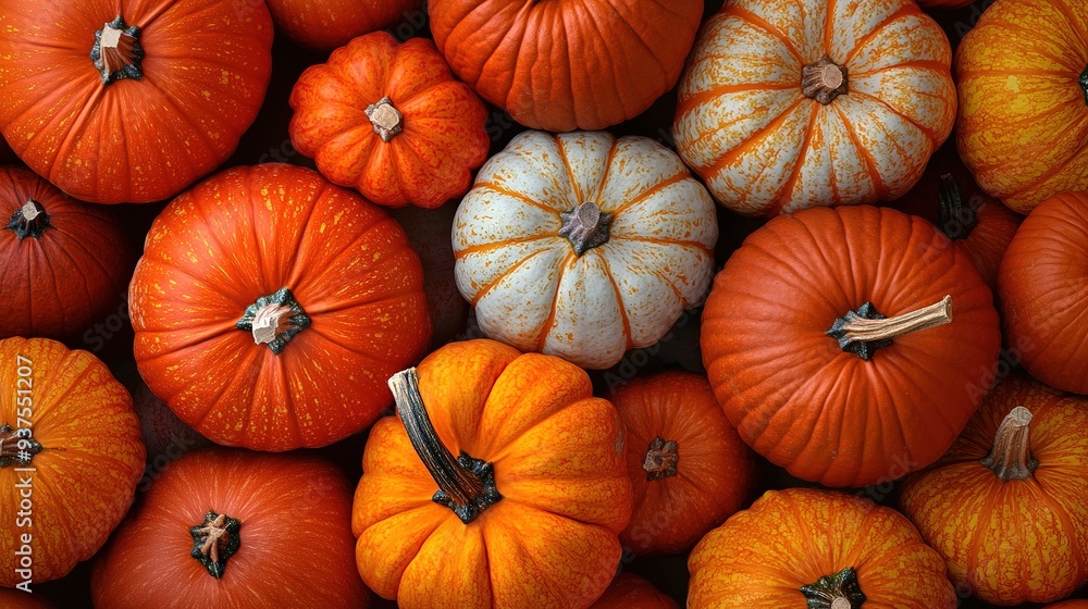 Different kind of pumpkins closeup. Halloween and autumn background. copy space for text. Different kind of pumpkins closeup. Halloween and autumn background. copy space for text.