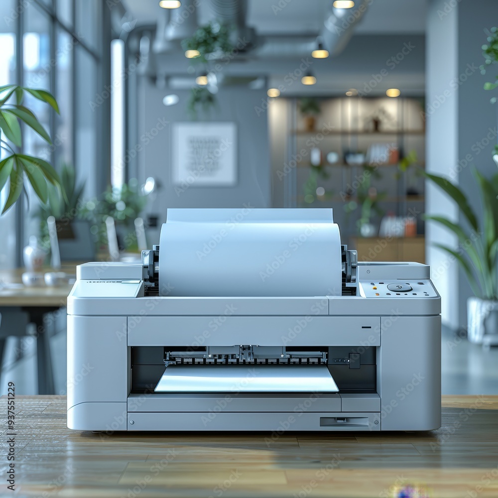 Photocopier machine for document printing in the office