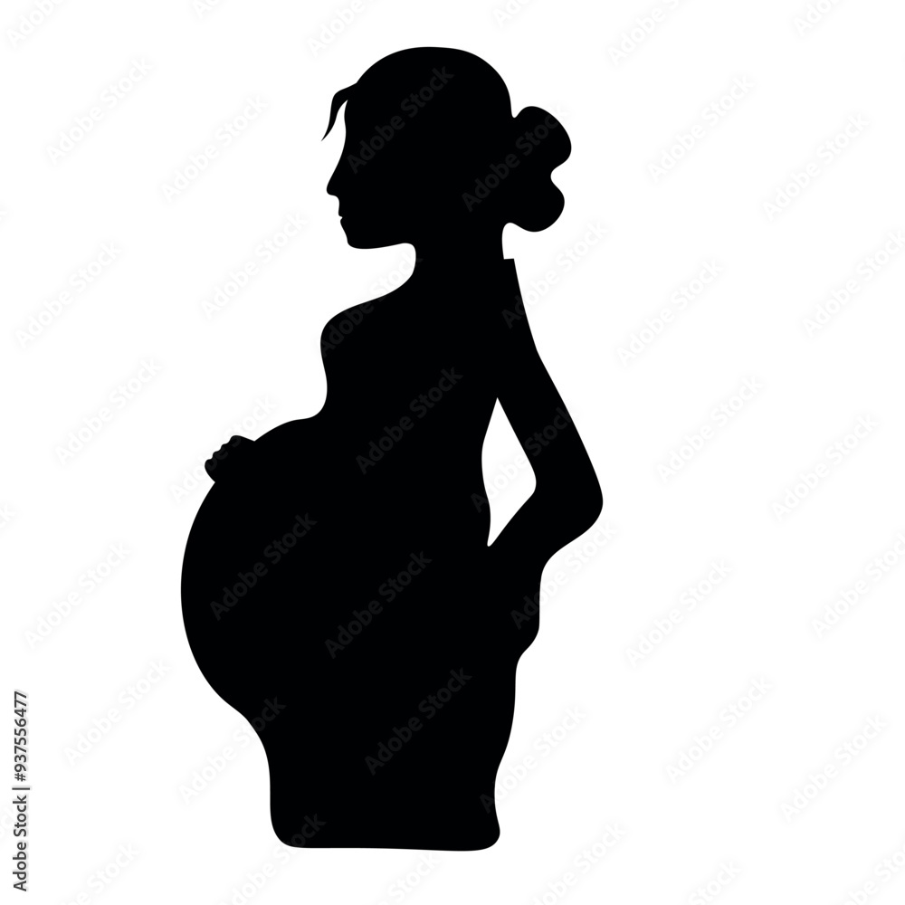 Pregnant woman Silhoute Pregnant woman Silhoute
