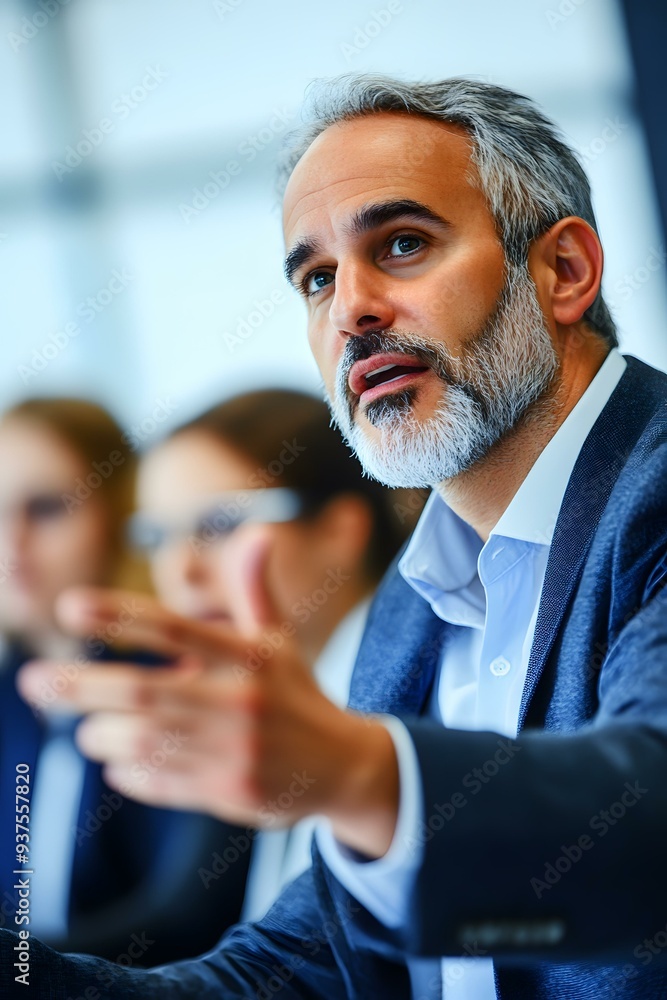 Businessman Speaking at Meeting Businessman Speaking at Meeting