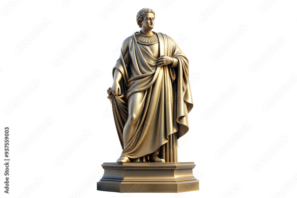 Fototapeta premium statue clipart 3d on a transparent background