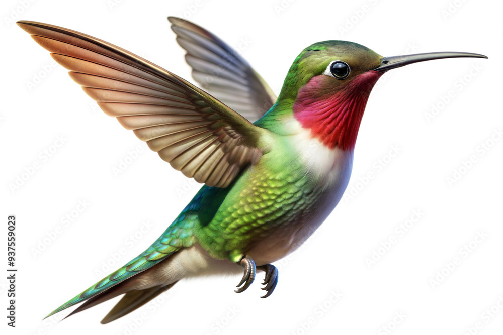 Obraz premium hummingbird clipart 3d on a transparent background
