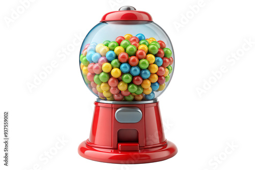 gumball machine clipart 3d on a transparent background
