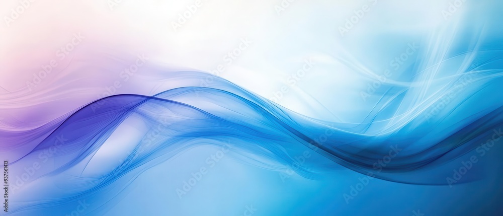 A beautiful abstract background featuring soft blue and purple waves, creating a serene and calming visual experience.