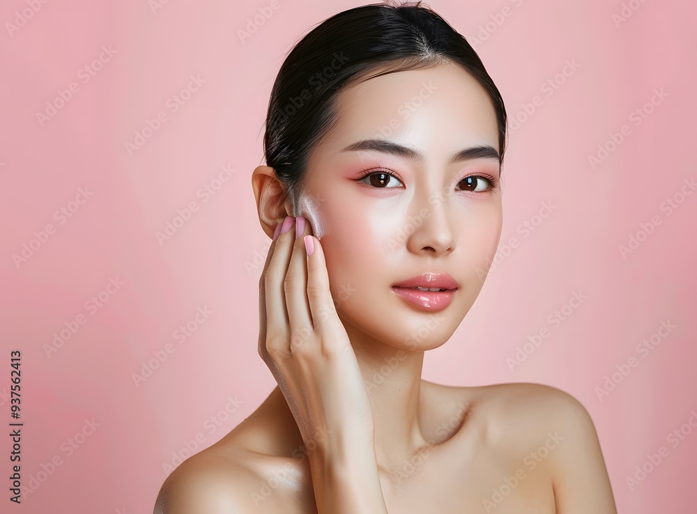 Portrait of a Young Asian Woman With Glowing Skin Portrait of a Young Asian Woman With Glowing Skin
