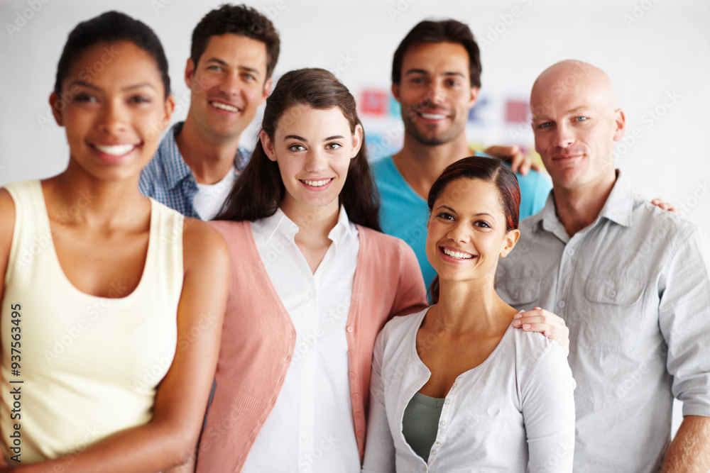 Business people, portrait and diversity in office for collaboration, confident and professional company. Team, happy and multicultural in workplace for partnership, pride or project with cooperation Business people, portrait and diversity in office for collaboration, confident and professional company. Team, happy and multicultural in workplace for partnership, pride or project with cooperation
