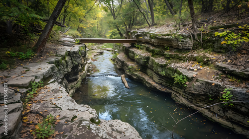 Fototapeta Naklejka Na Ścianę i Meble -  Minneopa State Park: Minneopa State Park located in Southwest Minnesota.