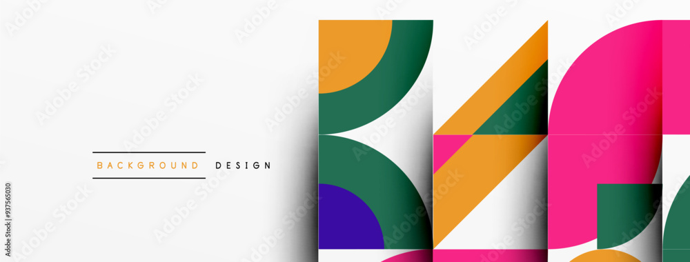 Geometric design abstract background - circles squares Geometric design abstract background - circles squares