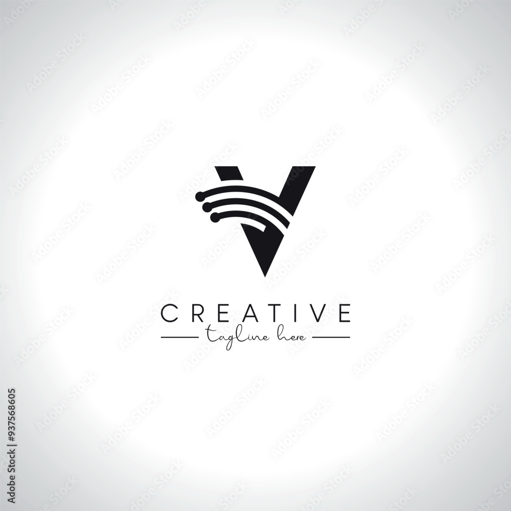 Alphabet V Letter Modern Technology Logo Design. Initial Digital Logo Vector Symbol. Alphabet V Letter Modern Technology Logo Design. Initial Digital Logo Vector Symbol.