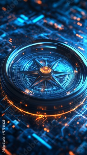 Wallpaper Mural Digital Compass: Navigating the Future. Torontodigital.ca