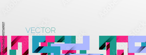 Color bend lines with shadow texture effect. Vector Illustration For Wallpaper, Banner, Background, Card, Book Illustration, landing page