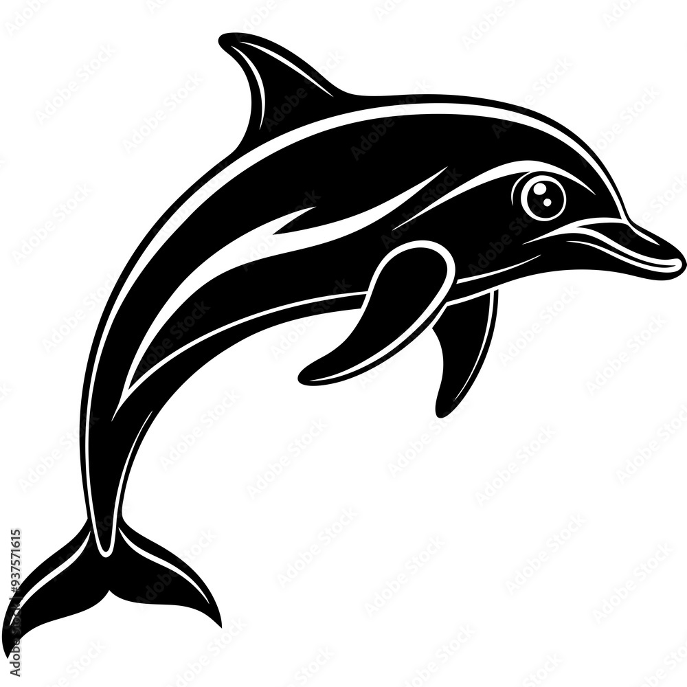 Dolphin silhouette Vector Dolphin silhouette Vector