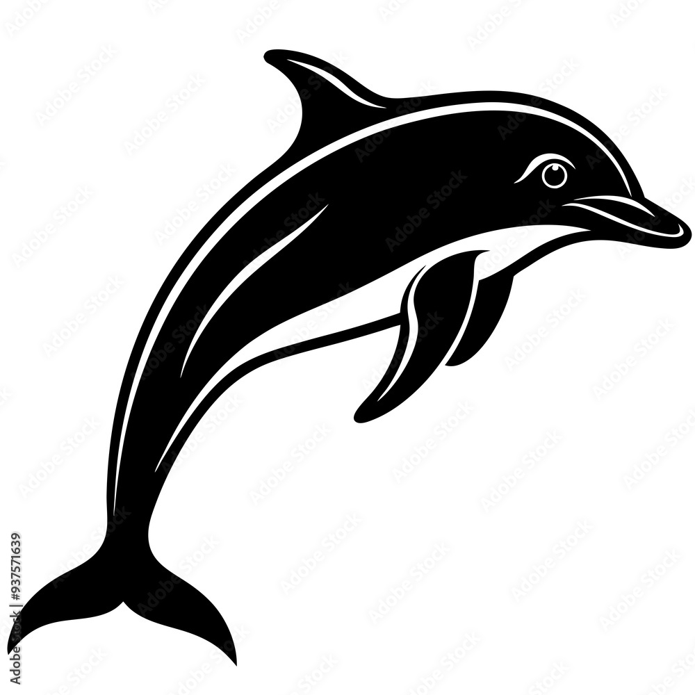 Dolphin silhouette Vector Dolphin silhouette Vector