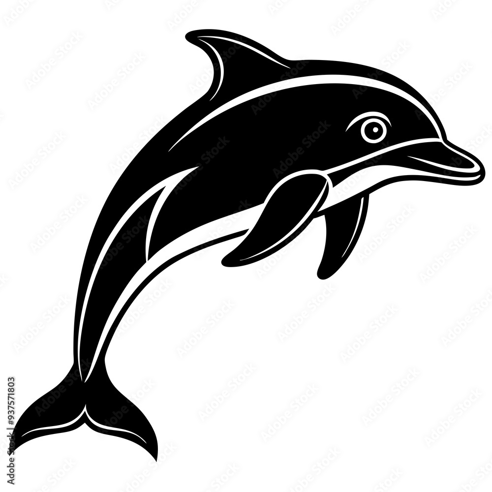 Dolphin silhouette Vector Dolphin silhouette Vector