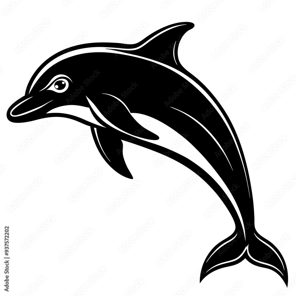Dolphin silhouette Vector Dolphin silhouette Vector