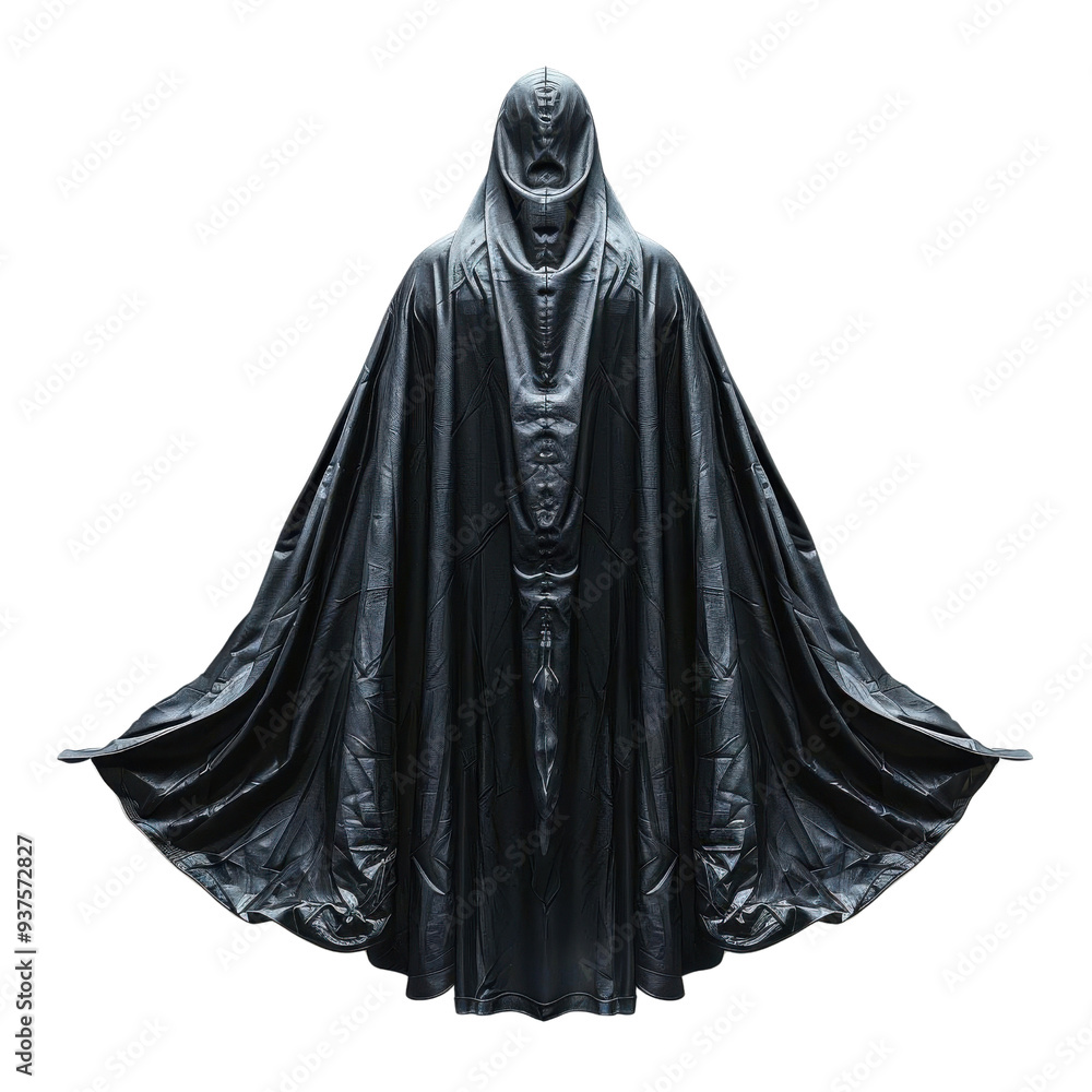 A mysterious figure cloaked in flowing black garment, exuding an aura of intrigue and darkness. A mysterious figure cloaked in flowing black garment, exuding an aura of intrigue and darkness.
