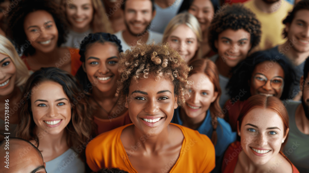 Diverse Group Of Smiling People Looking At Camera Diverse Group Of Smiling People Looking At Camera
