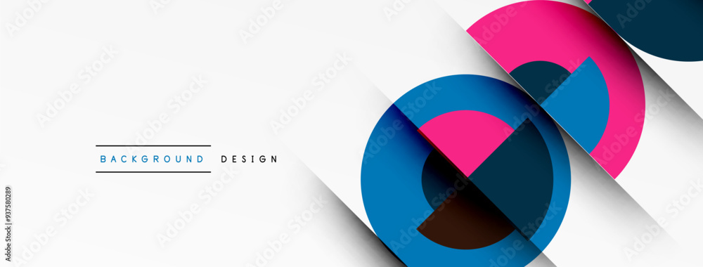 Modern geometrical abstract background - circles. Business or technology presentation design Modern geometrical abstract background - circles. Business or technology presentation design
