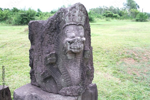 Champa Sculpture in Duong Long Towers in Vietnam