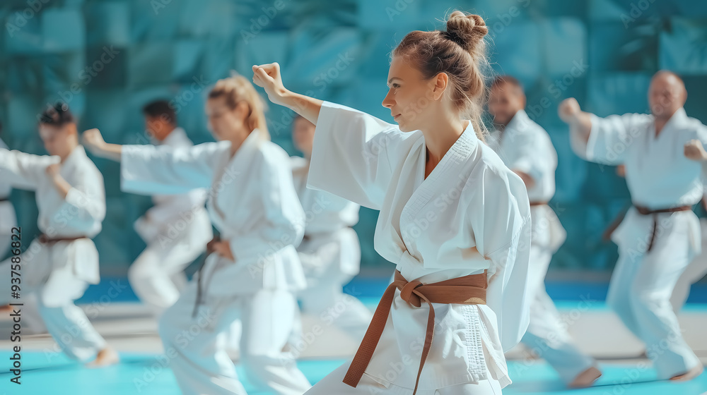 Martial Arts in Kimono: People practicing martial arts in kimonos. Martial Arts in Kimono: People practicing martial arts in kimonos.