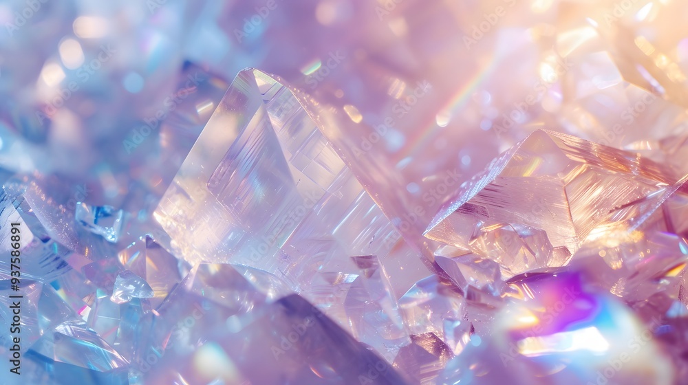 Light reflection on a crystal object to form an abstract minimalist background AI generated illustration Light reflection on a crystal object to form an abstract minimalist background AI generated illustration