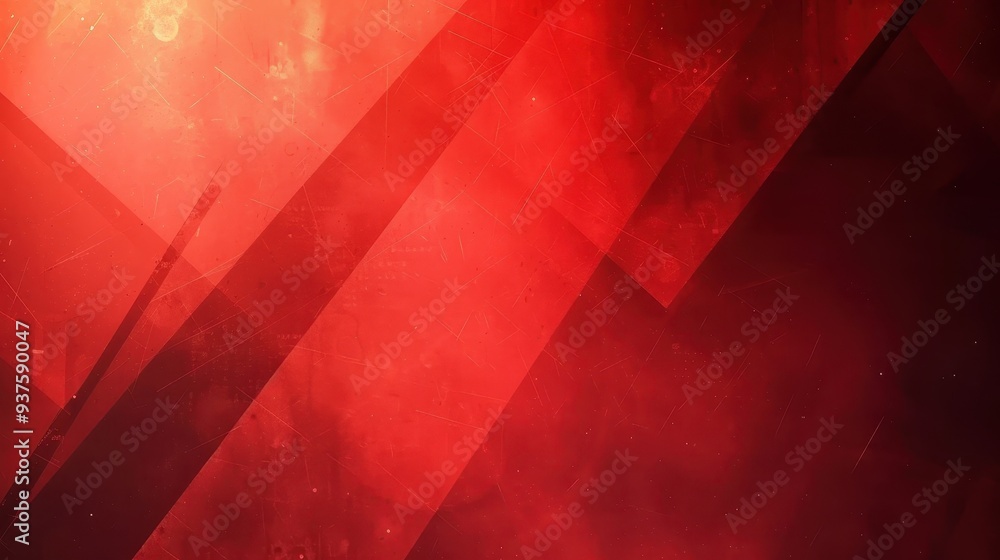 Crimson Fury: Abstract red background with fiery texture and bold geometric shapes, evoking energy, power, and intensity.
