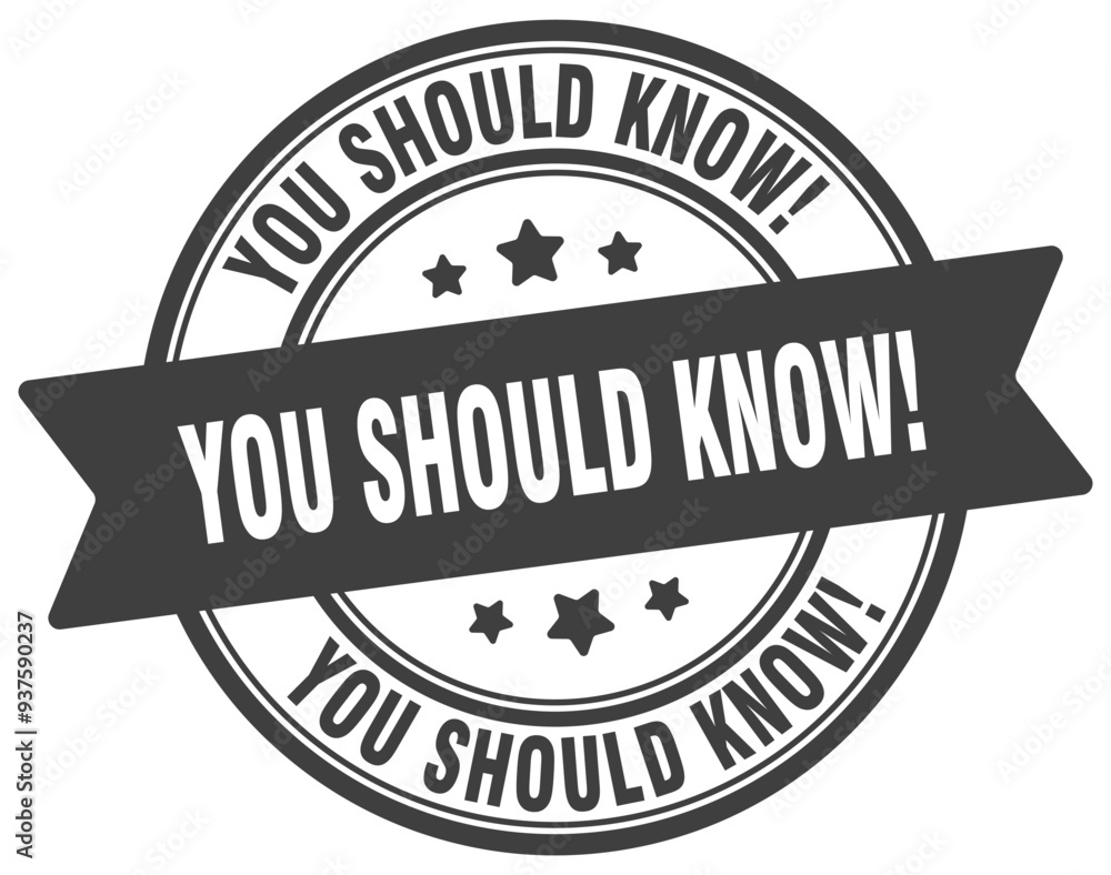 Obraz premium YOU SHOULD KNOW