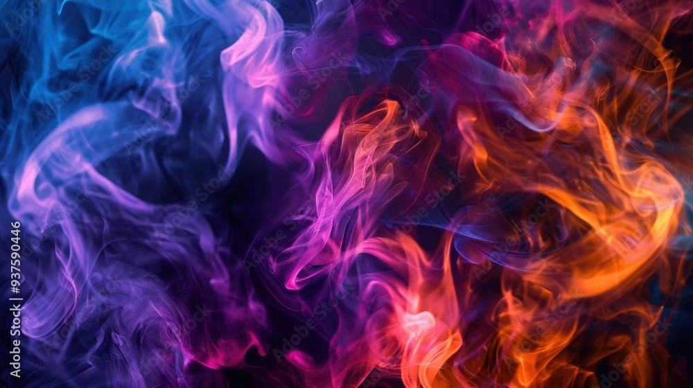 The Abstract Colorful Smoke The Abstract Colorful Smoke
