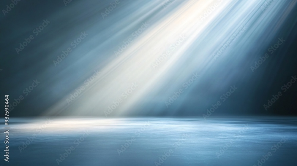 Abstract Light Rays Representing Divine Presence, Gently Illuminating a Clean Surface Abstract Light Rays Representing Divine Presence, Gently Illuminating a Clean Surface