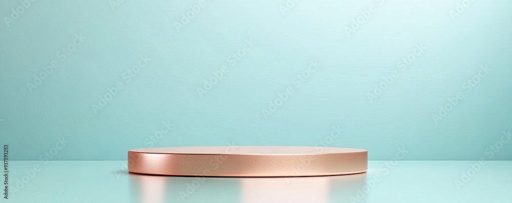 Floating 3D podium with gentle reflections and subtle shadows, minimalist design, modern focus Floating 3D podium with gentle reflections and subtle shadows, minimalist design, modern focus