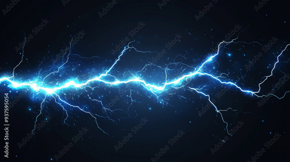 Light blue lightning bolt isolated on a transparent background. Realistic neon thunderstorm effect with a powerful energy charge, showcasing the strength and intensity of a lightning strike. Perfect f Light blue lightning bolt isolated on a transparent background. Realistic neon thunderstorm effect with a powerful energy charge, showcasing the strength and intensity of a lightning strike. Perfect f