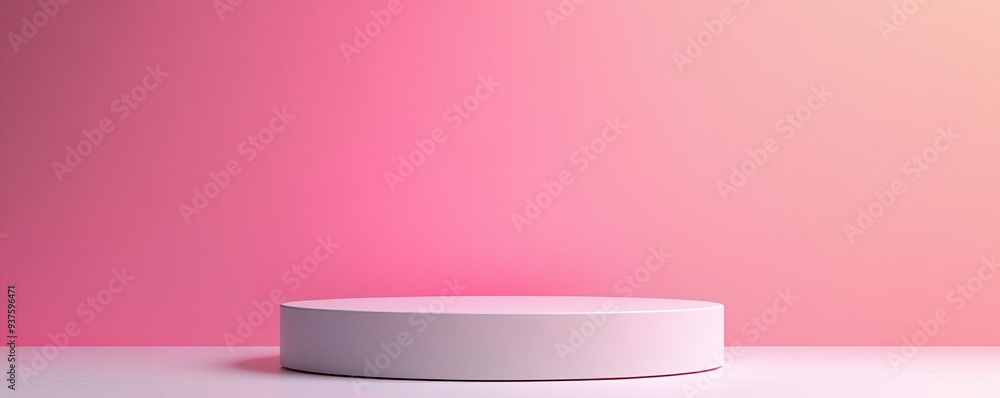 Circular 3D pedestal with a subtle gradient backdrop, minimalist platform, modern presentation Circular 3D pedestal with a subtle gradient backdrop, minimalist platform, modern presentation