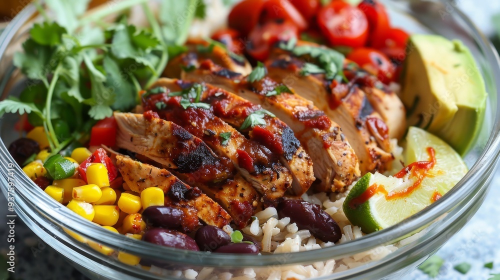 Healthy Grilled Chicken Meal Prep with Vegetables and Rice Healthy Grilled Chicken Meal Prep with Vegetables and Rice