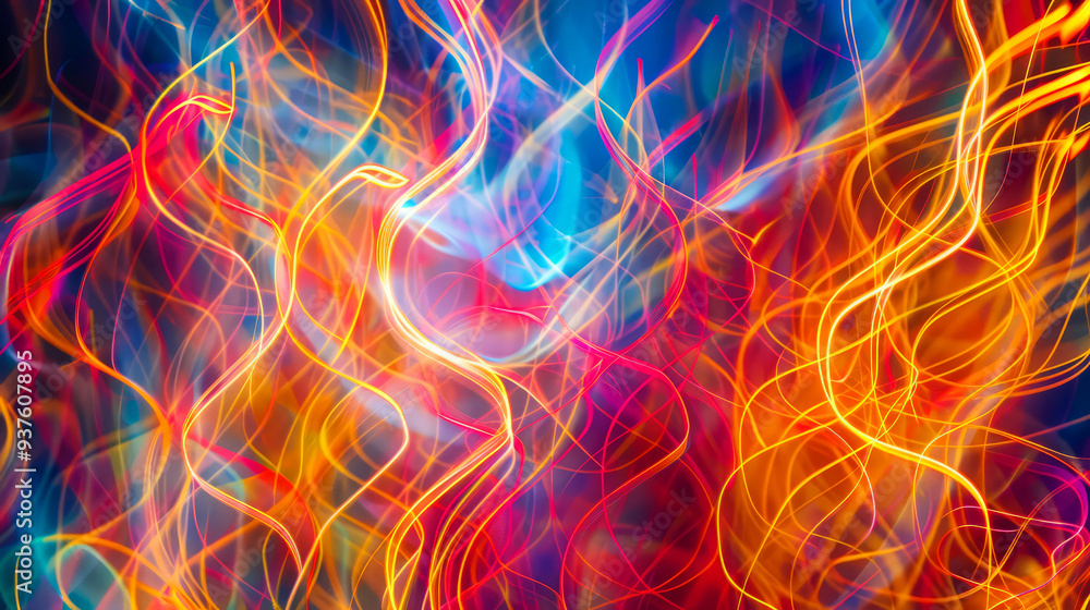 Abstract Colorful Light Streaks Background Abstract Colorful Light Streaks Background