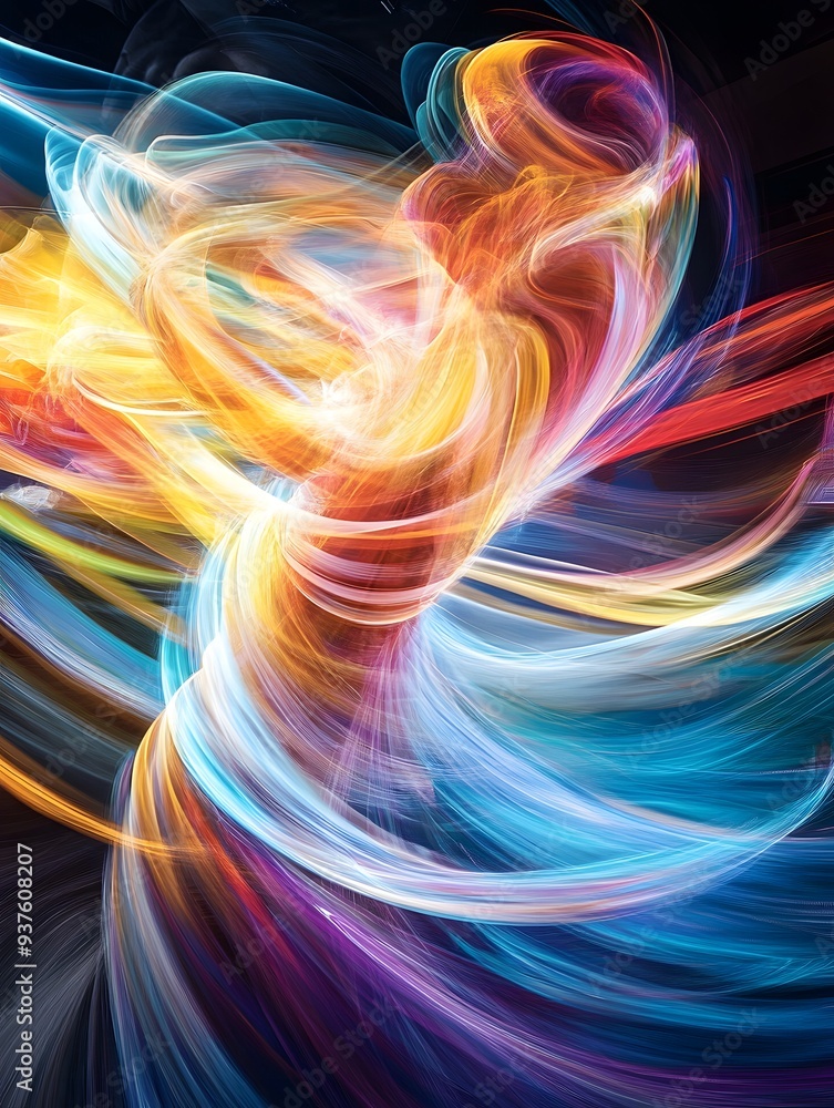 Abstract Swirling Light Colors. Abstract Swirling Light Colors.