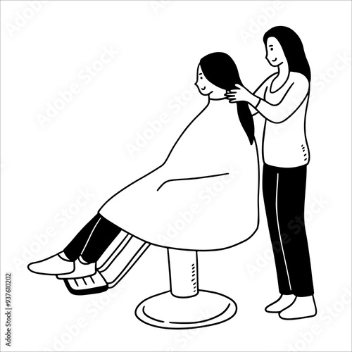 Girl in the salon