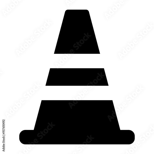 Cone icon in glyph style