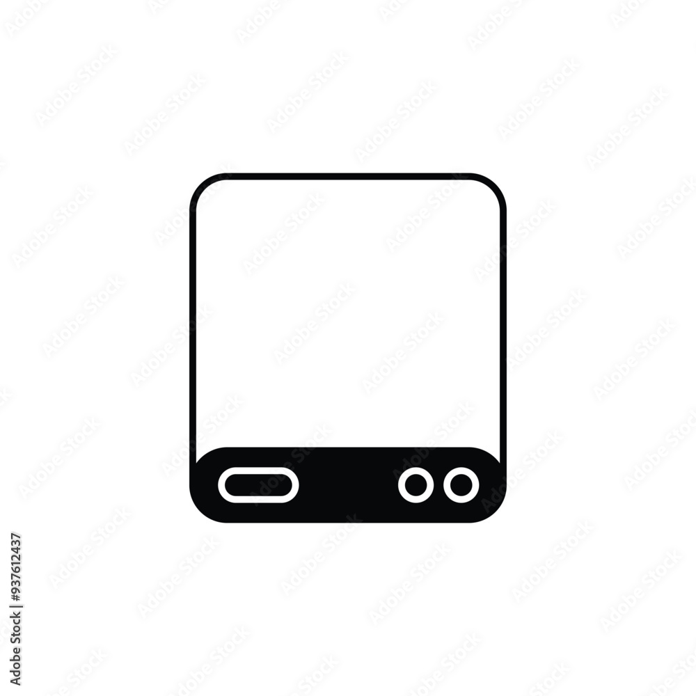 Hard Drive icon design with white background stock illustration Hard Drive icon design with white background stock illustration