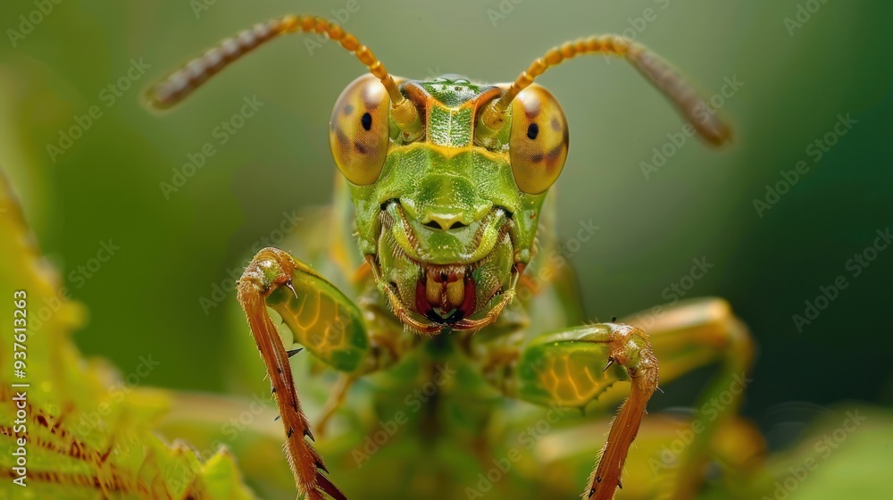 Close-up of a Green Mantis Close-up of a Green Mantis