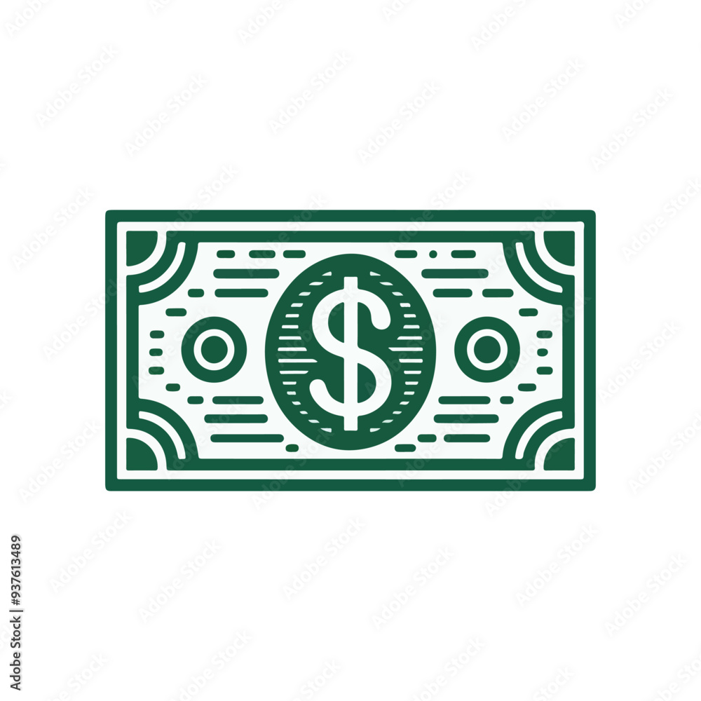 Dollar note, sign, icon currency dollar bill symbol vector eps 10. Dollar note, sign, icon currency dollar bill symbol vector eps 10.