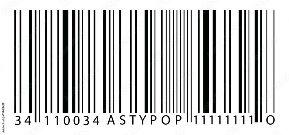 Barcode label design with numbers and letters Barcode label design with numbers and letters