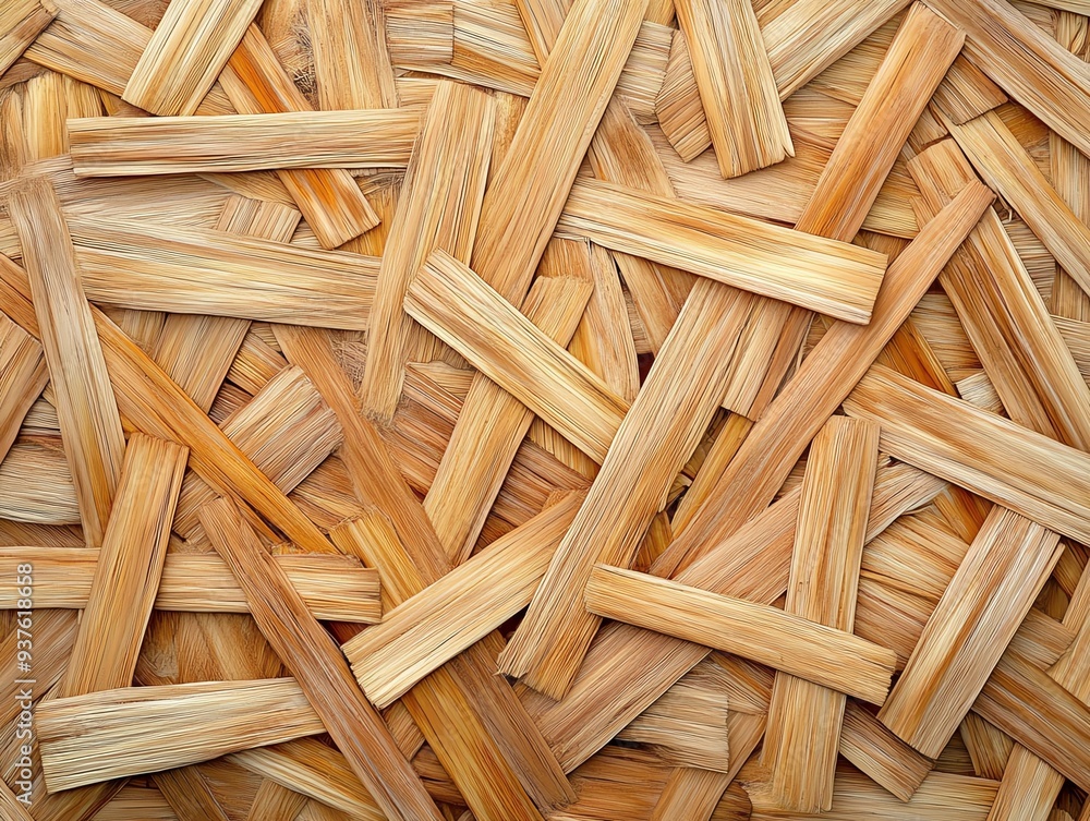 Abstract patterns created with pieces of straw, Main keyword straw, Concept natural art Abstract patterns created with pieces of straw, Main keyword straw, Concept natural art