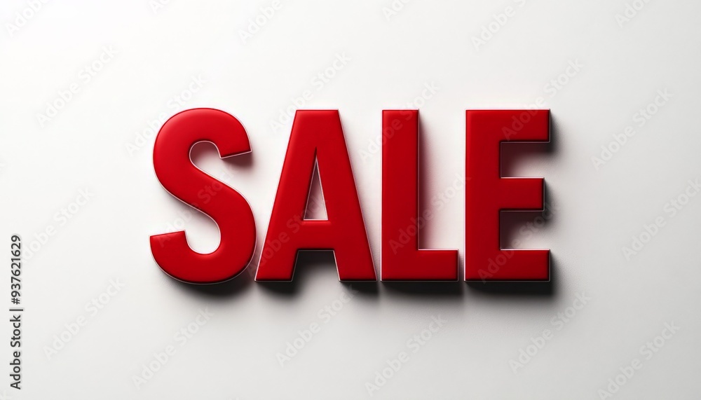 Red Sale Sign. Red Sale Sign.