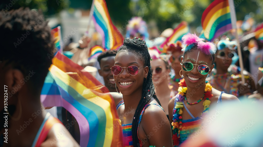A celebration of LGBTQ pride on the streets filled with joy and fun. A celebration of LGBTQ pride on the streets filled with joy and fun.