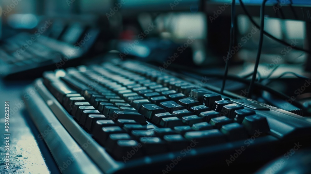 Fototapeta premium Close Up of a Keyboard